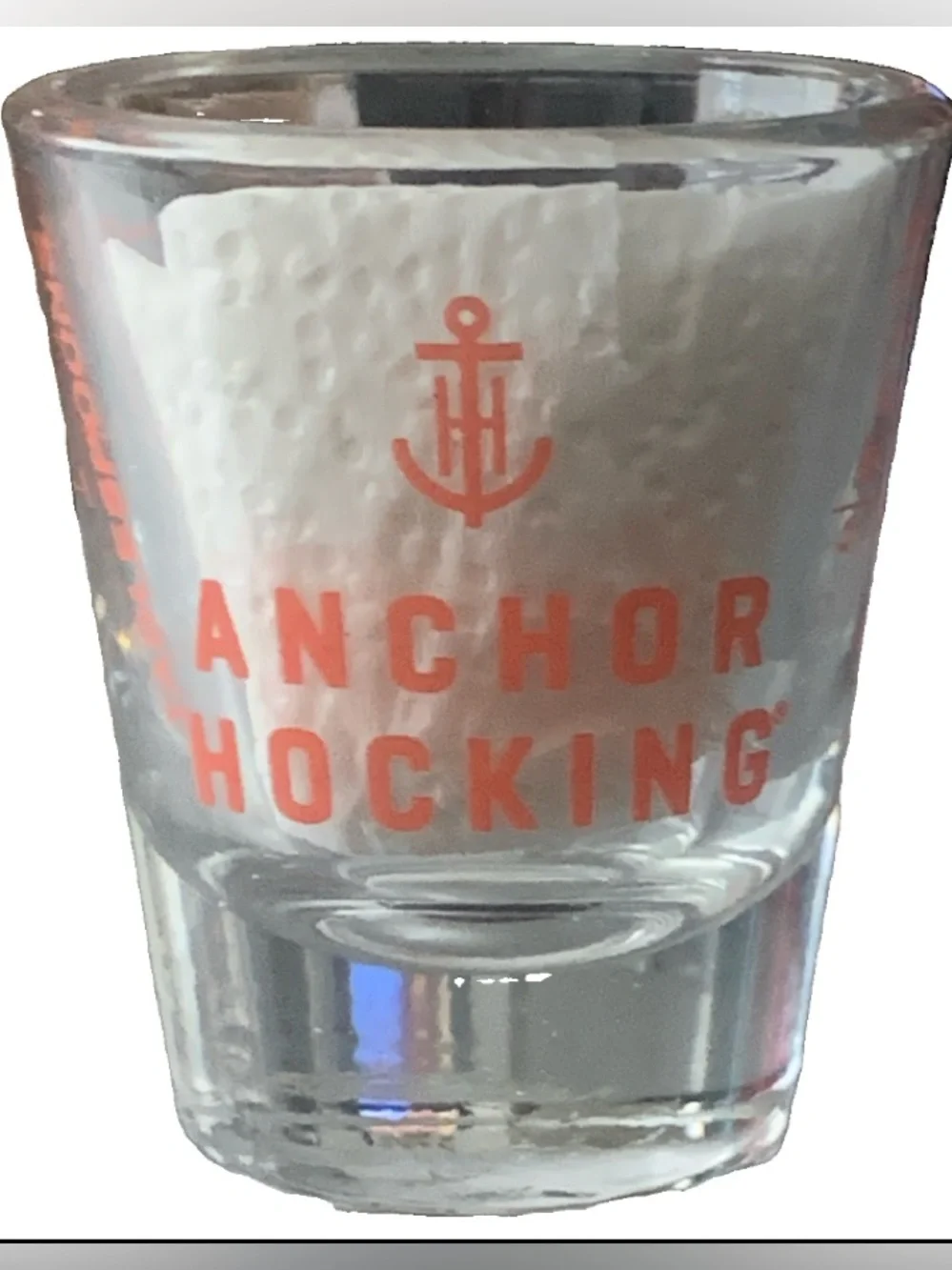 Vintage Anchor Hocking Measuring Shot Glass Shotglass Ounce Teaspoon Tablespoon